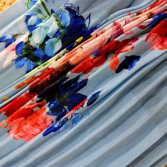 🍒NWT🍒 TED BAKER ASYMMETRICAL PLEATED SKIRT - Picture 7 of 11